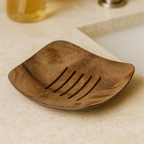 Handcrafted Coconut Shell Soap Dish