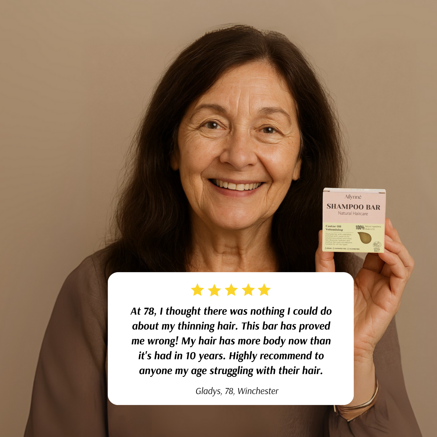 Volumising Shampoo Bar - Castor Oil | 80g