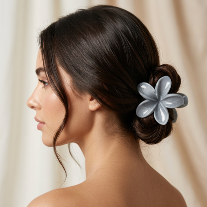Bloom Hair Clip | Stone Blue