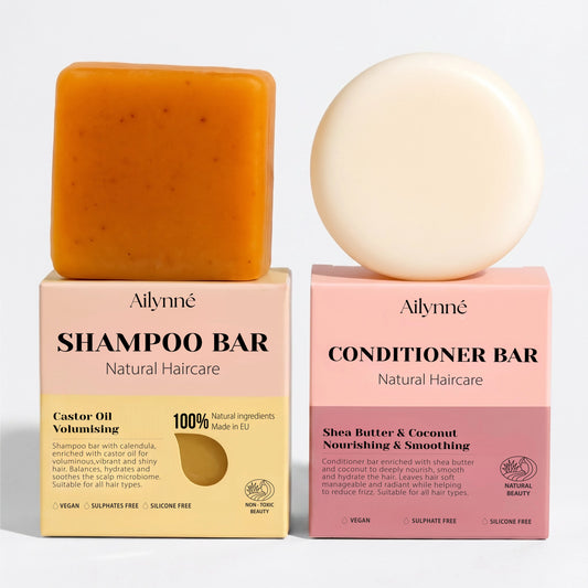 Castor Oil Volumising Shampoo & Conditioner Bar Combo