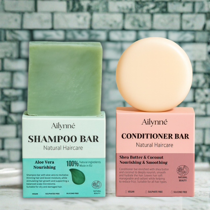 Aloe Vera Nourishing Shampoo & Conditioner Bar Combo