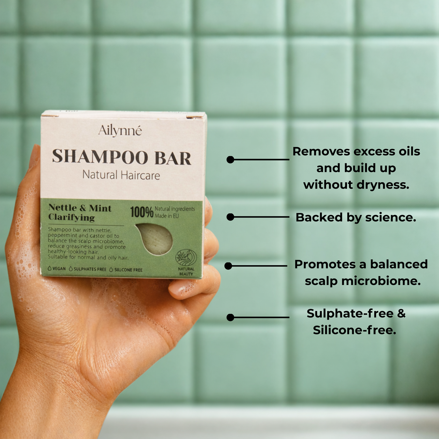 Clarifying Shampoo Bar - Nettle & Mint | 80g