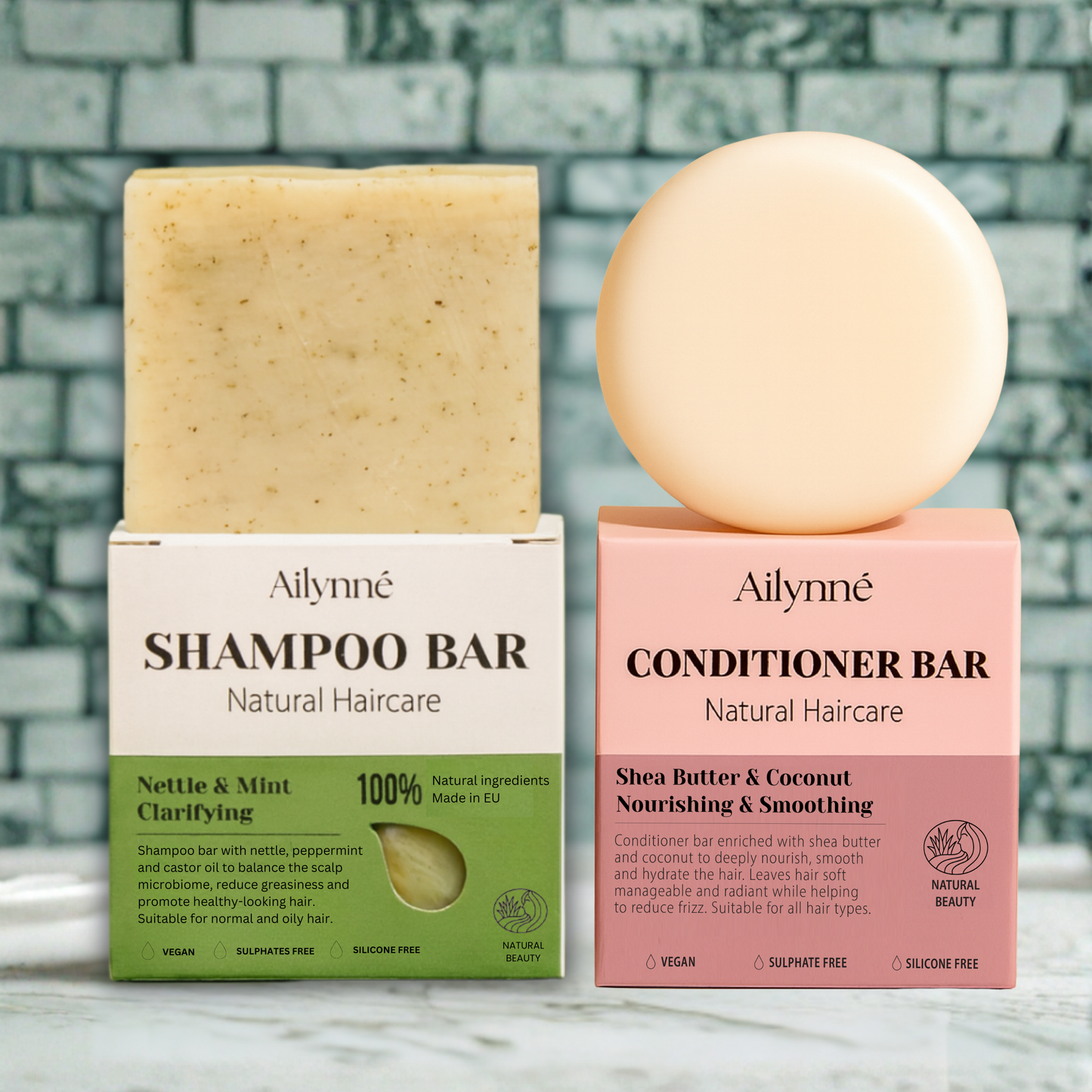 Nettle & Mint Clarifying Shampoo & Conditioner Bar Combo