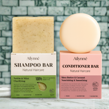 Nettle & Mint Clarifying Shampoo & Conditioner Bar Combo