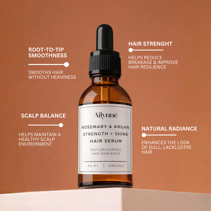 Rosemary & Argan Strength + Shine Hair Serum | 30ml